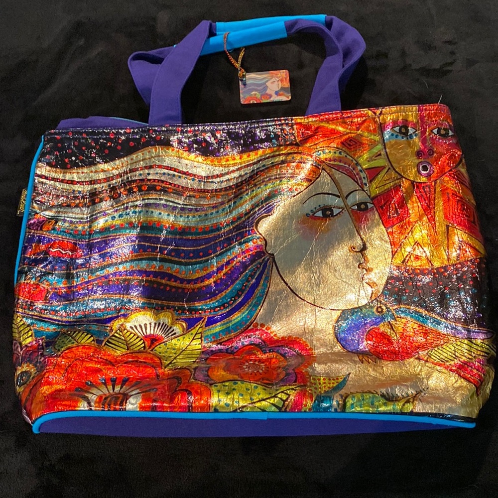 NWOT Laurel Burch foiled bag “Mikayla”